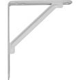 thumbnail image 3 of 1 1/8"W X 8"D X 10"H Endurabrace Heavy Duty Traditional Steel Support Bracket, Matte White, 3 of 4