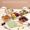 thumbnail image 6 of Lumikrypt 2 Pack Sandwich Containers, 20oz Stainless Steel Sandwich Box with Lids, Reusable Metal Meal Prep Lunch Boxes, BPA-Free, Food Storage Containers for Snacks & Fruits, 6 of 7