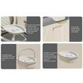 thumbnail image 3 of Bedside Commode Chair, Widened Armrest  Portable Maternity Toilet Double Cover Design  for Adult for Home, 3 of 8