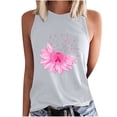thumbnail image 3 of VKOYWKM Pink Ribbon Tank Tops for Women Breast Cancer Awareness Tank Top Sleeveless Shirts Breast Cancer Survivor Inspirational Tank Top, 3 of 5