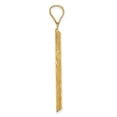 thumbnail image 3 of FJC Finejewelers 14 kt Yellow Gold Polished and Textured Fancy Cross Charm 45 x 22 mm, 3 of 6