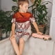 thumbnail image 4 of Fotbe Basketball Shot Pijama Estampada de 2 Piezas para Niños – Ropa de Dormir de Manga Corta Cómoda para Niños y Niñas, Camiseta y Shorts de Algodón-Medium, 4 of 6