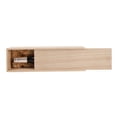 thumbnail image 1 of Twine, Single Bottle Wooden Decorative Wine Box with Lid, Great for Wine Accessory Sets, Exposed Wood Grain, 1 of 10