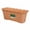 Brown, variant on Eqslft Scalloped Edge Plastic Window Box Planters, Rectangular Flower Pots with Drainage, Lightweight Decorative Planters for Indoor/Outdoor Use