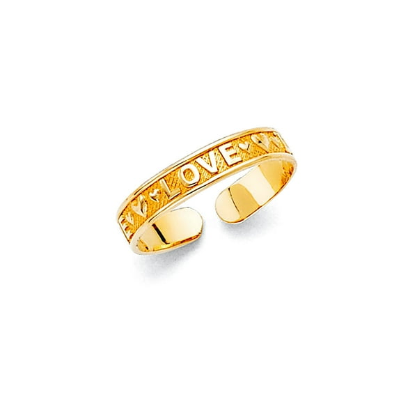 14k Yellow Gold toe ring toe ring for Women - .8 Grams