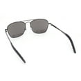 thumbnail image 4 of Mens Classic Rectangle Officer Air Force Pilot Metal Sunglasses Gunmetal - Blue Mirror, 4 of 4