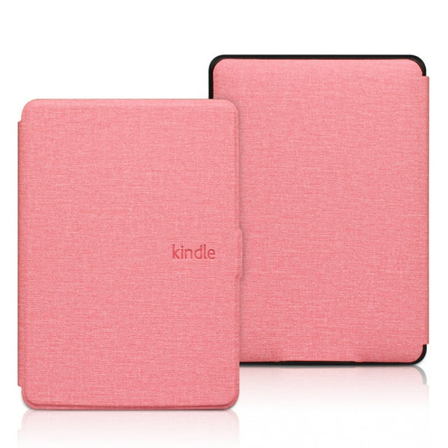 Funda duradera que imita la piel con función de encendido y apagado automáticos, compatible con Kindle Paperwhite de 11.ª generación de 6,8"