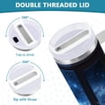 thumbnail image 3 of Yayeee 30oz Stainless Steel Tumbler with Straw and Handle Double-Wall Insulated Travel Water Bottle, Window Space, 3 of 8
