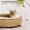 thumbnail image 2 of Pet Bed Love's Cabin Round Donut para gatos y perros pequeños, 20 pulgadas, 2 of 7