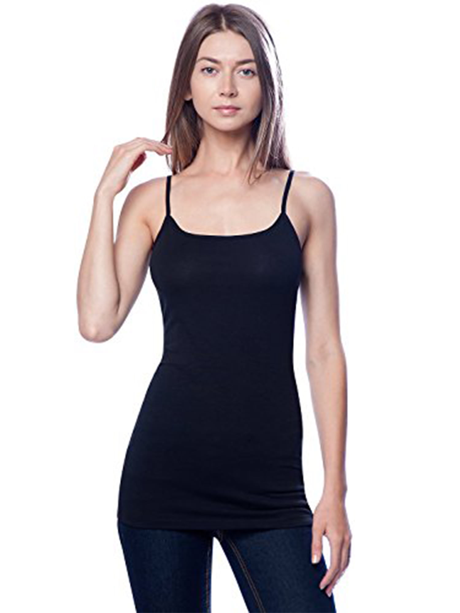 Essential Basic Women Value Pack Long Camisole Cami - Royal