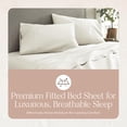 thumbnail image 5 of Whisper Organics 500 TC Sateen Fitted Sheet, 5 of 8
