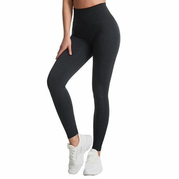 Aayomet Womens High Waist Pant Soft Sport Yoga Leggings Workout Running Trousers  Yoga Pants Men 3/4 (Black, M) 