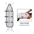 thumbnail image 5 of HELLHERO Table Top Ironing Board Cover Protector 15x54 Inch Iron Board Cover Soft and Comfortable Hook and Loop Elastic Edge, Merry Christmas Watercolor Mixed Floral, 5 of 6