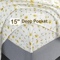 thumbnail image 4 of Twin Size Sheet Set Paisley Printed Bed Sheets for Single Bed Piece Microfiber Fitted Sheet with ” Deep Pocket & Straps Patterned Bedding Sheets & Pillowcase Set, 4 of 8