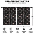thumbnail image 2 of Blackout Kids Curtains,Black Sun Moon Cloud Planet Pattern Childrens Insulated Curtains Set Of 2,Bedroom Essentials,Toddler Room Decor 42x54in(106x137cm), 2 of 5