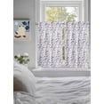 thumbnail image 3 of Purple Grey Botanical Living Room Curtains 2 Panel, Spring Floral Summer Farmhouse Cafe Window Treatment, Farmhouse Bedroom Bathroom Kitchen Curtains Drapes 104"x54", 3 of 6