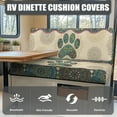 thumbnail image 4 of FOR U DESIGNS Boho Mandala Dog Paw Pattern 2 Pack RV Dinette Cushion Covers Breathable Sofa Furniture Protector Replacement Loveseat Sofa Chair Cover Camper Seat Covers Dinette Booth, 4 of 7