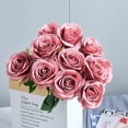 thumbnail image 2 of 12PC Black Roses Artificial Flowers Fake Roses Silk Realistic Roses Bouquet Flowers with Long Stems for Wedding Home Party Centerpieces Decorations, 2 of 5