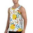 thumbnail image 2 of Picia Ducks and Anchors Printed Men’s Performance Tank, Men's Workout Tank Top Moisture-Wicking Tank Top Muscle tee, Breathable Workout Shirt-Medium, 2 of 7