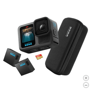 GoPro HERO13 Black Action Camera Bundle with Additional Endura Battery, 128GB microSD Card and Carrying Case