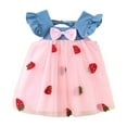 thumbnail image 1 of Tenues d'Été pour Tout-Petites Fille Robes Sans Manches Robe en Denim sous-Robe en Jean Robe pour Fille Vêtements, 1 of 8
