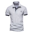 thumbnail image 2 of LRGSHF Polo Shirts for Men Short Sleeve Tops with Embroidery Summer Soft Slim Fit Pullover Basic Lightweight Golf Shirt, 2 of 4