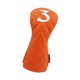 thumbnail image 2 of Funda de madera para palos de golf, envoltura de cuello largo, resistente al desgaste y a los arañazos. Naranja, 2 of 9