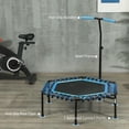 thumbnail image 3 of GVN 45" Trampoline with LED Lights and Adjustable Handle, Outdoor Trampoline for Adults, Blue, 3 of 6
