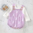 thumbnail image 6 of UACY Baby Girl Boy Knit Easter Bunny Romper Sleeveless Bodysuit Jumpsuit My 1st Easter Outfit Cute Spring Clothes, 6 of 7