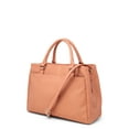 thumbnail image 4 of Koltov Vegan Leather Joy Large Satchel, Salmon, 4 of 7