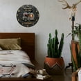 thumbnail image 7 of Wall Clock Decorative - Rustic Gray Camper Print 2D Vintage Wall Clocks Battery Operated Silent Non-Ticking for Bedroom, Living Room, Kitchen, Office, Classroom, 10 Inch, 7 of 7