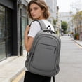 thumbnail image 4 of Classic Solid 21-Inch Backpack for Students, Large Capacity School Bookbag with Padded Shoulder Straps,Lightweight Campus Daypack with Multiple Compartments, Ideal Back to School Gift, 4 of 5