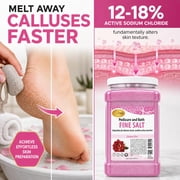 SPA REDI - Detox Foot Soak Pedicure and Bath Fine Salt, Sensual Rose, 128oz - Made with Dead Sea Salts, Argan Oil, Coconut Oil, and Essential Oil - Hydrates, Softens and Moisturizes
