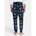 thumbnail image 3 of Men's Christmas Print Fleece Jogger Sleep Pants from Holiday Time, Sizes S-2XL, 3 of 5