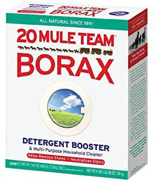 Laundry Soap Kit - Fels Naptha 4 bars, 20 Mule Team Borax Natural Laundry Booster, & Arm & Hammer Super Washing Soda