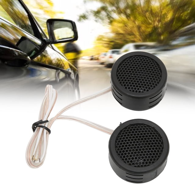 Coche 2 Uds Tweeters De Coche 97dB 500W Domo Interior Altavoz De Audio Estéreo Con Base Para De Sonido