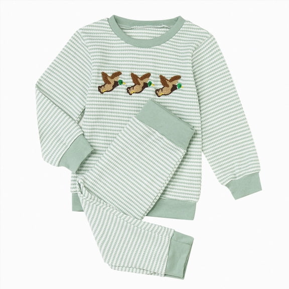 NOLDARES Toddler Baby Boy Fall Winter Clothes 2pcs Graphic Long Sleeve Sweatshirt Pullover Tops Joggers Pants Outfit Set Clothing(Green,3-6 M)