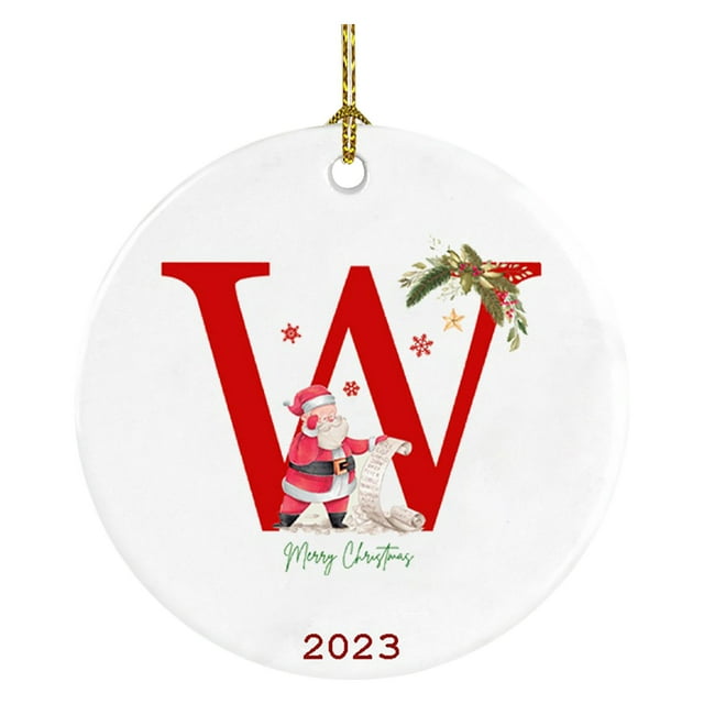 Rbaofujie Christmas Decorations Outside Christmas Tree Decoration Pendant Personalized Christmas 26 Letter Decoration, Christmas Tree Decoration Christmas Gift Christmas Decorations Indoor