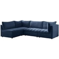 thumbnail image 3 of Meridian Furniture Jacob Sectionnel Modulaire en Velours Bleu Marine, 3 of 13