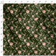 thumbnail image 4 of Soimoi Polyester Crepe Fabric Leaves & Peach Flower Floral Print Sewing Fabric Yard 52 Inch Wide, 4 of 6