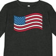 thumbnail image 4 of Inktastic Grunge American Flag Boys or Girls Long Sleeve Toddler T-Shirt, 4 of 5