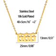 thumbnail image 2 of Sonducket Number Pendant Charm Necklace Golden Women Christmas Gift Long Women Friend Stainless Chain Choker Ladies Steel Chains Neck Ropa, zapatos y accesorios Miscelánea Numero 3, 2 of 6