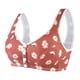 thumbnail image 1 of Gibobby Brasier Mujer Push Up Ropa interior informal con estampado Sexy para mujer, ropa interior con hebilla frontal sin aros, chaleco de encaje(Café,42), 1 of 4