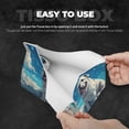 thumbnail image 5 of Lsque Starry Sky Cloud Bulldog Printed Long Tissue Box Cover Holder, Facial Paper Organizer Dispenser,Triangle with Bottom Belt, PVC Leather Decorative Organizer, 5 of 9