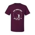 thumbnail image 2 of Wild Bobby, Can't Work Today My Arm Is In A Cast, Fishing, Men Graphic Tee, Maroon, 4X-Large, 2 of 5