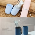 thumbnail image 4 of fastboy Travel Toothbrush Case Portable Toothbrush Cup Holder 2 in 1 Wash Cups Storage Box Container Business Use Home Green, 4 of 6