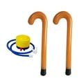 thumbnail image 1 of Juego De 2 Bastones De Caramelo Inflables Navideños, Versátiles Para Fiestas, Jardín Y Patio, Color Marrón, 1 of 9