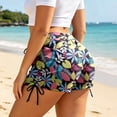 thumbnail image 5 of DHFJKG Period Swim Shorts For Women Leakproof Swimwear Hawaiian Tropical Printed Tummy Control Drawstring Swimsuit Bottoms Soft Beachwear, 5 of 7