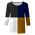 thumbnail image 5 of WEAIXIMIUNG T-Shirts pour Femmes T-Shirts Graphiques Hauts pour Femmes Manches Trois Quarts Coupe Ajustée Hauts Mignons Col Ras du Cou Coupe Ajustée T-Shirts à Demi-Manches, 5 of 5