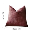 thumbnail image 2 of StlyGar decorUhome Spring Red Chenille Throw Pillow Covers 18x18 Set of 2 Textured Soft Cozy Slubby Couch Pillow Covers Modern Farmhouse Boho Decorative Pillow Cases for Bed Sofa Living Room, 2 of 7